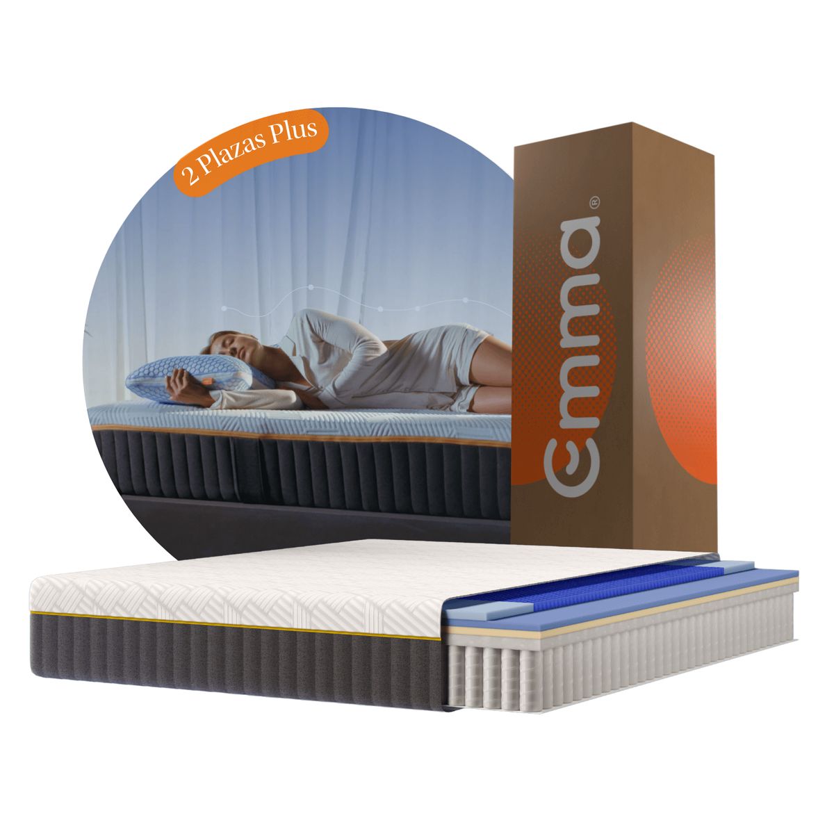 EMMA - Colchón Emma ZeroGravity 2 Plazas Plus
