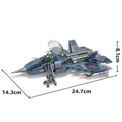GENERICO - Avión Chino Shenyang J-31 386pcs bloques De Construcción