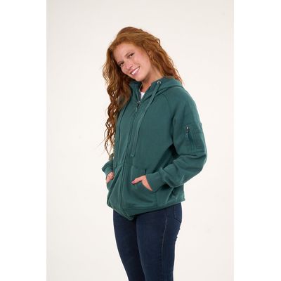 Imagen 2 del producto Poleron franela full zipper procesado Verde VW7715