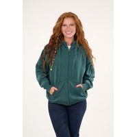 Poleron franela full zipper procesado Verde VW7715