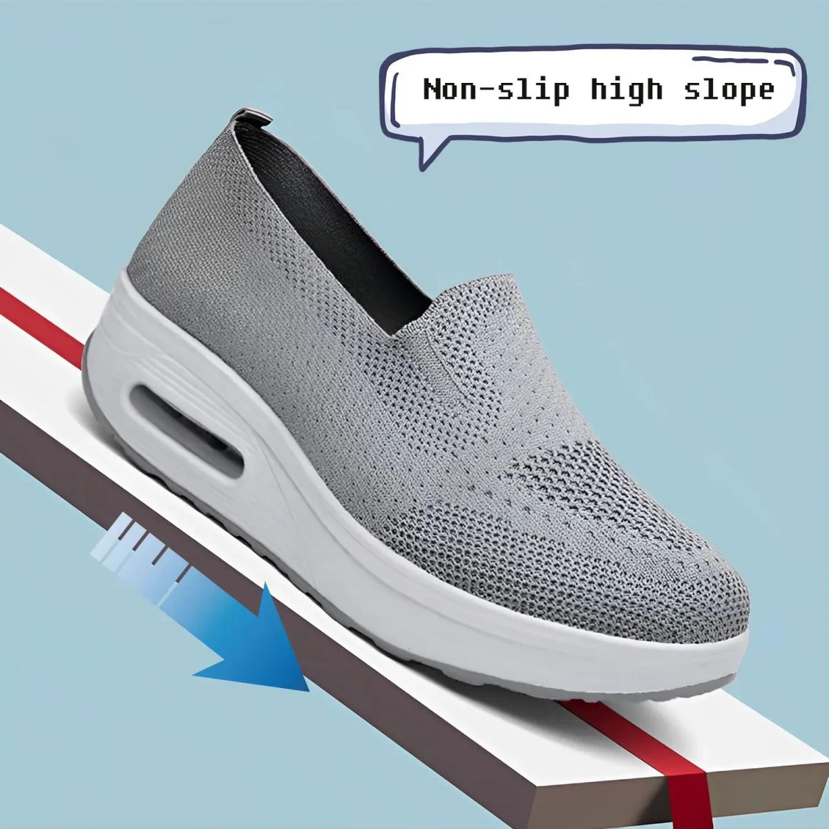 TIOZONEY - Zapatillas casuales para Mujer -Gris