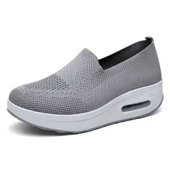 TIOZONEY - Zapatillas casuales para Mujer -Gris