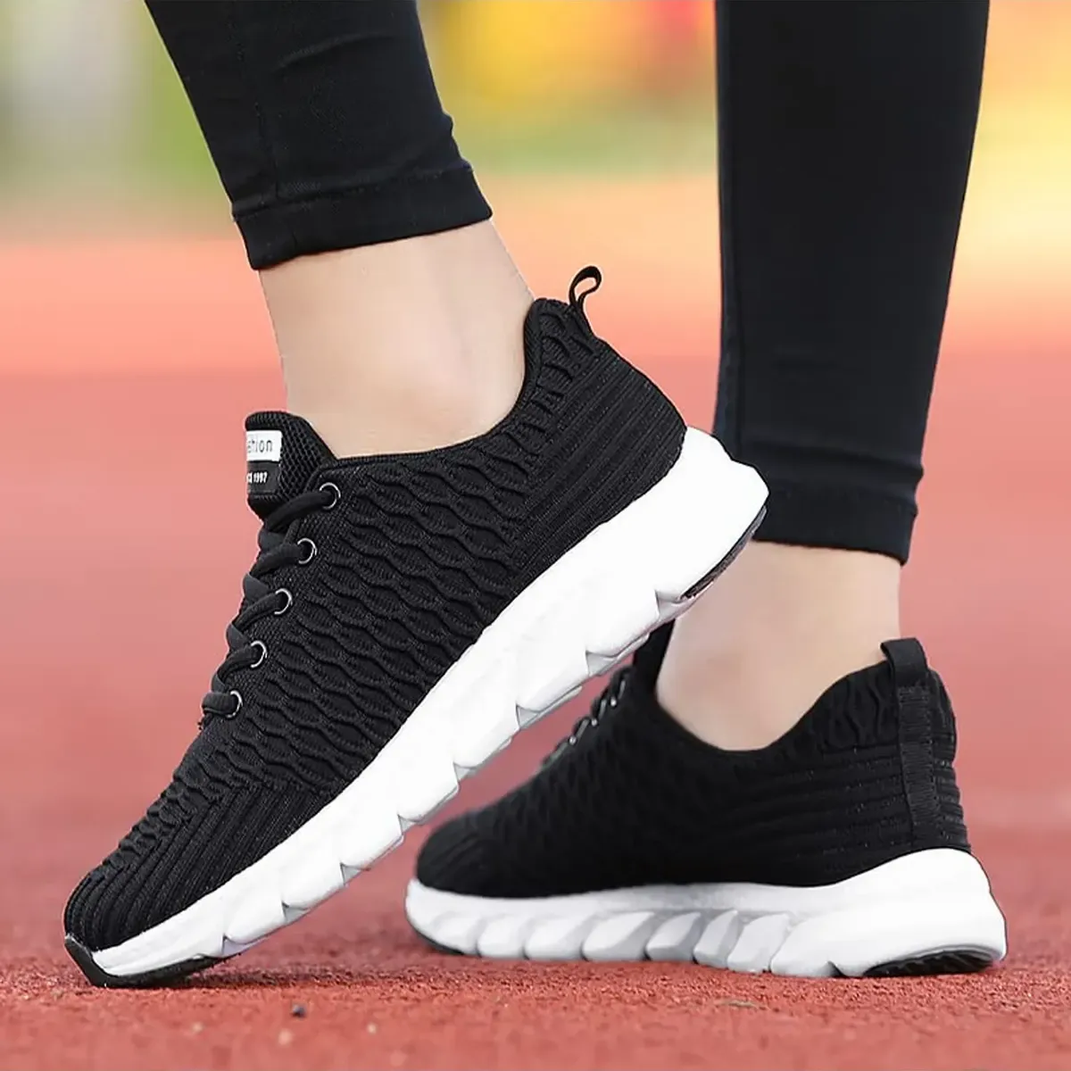 TIOZONEY - Zapatillas casuales para Mujer - Negro