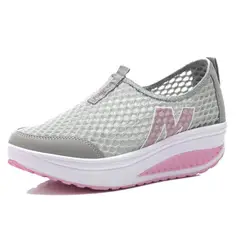 TIOZONEY - Zapatillas casuales para Mujer -Gris