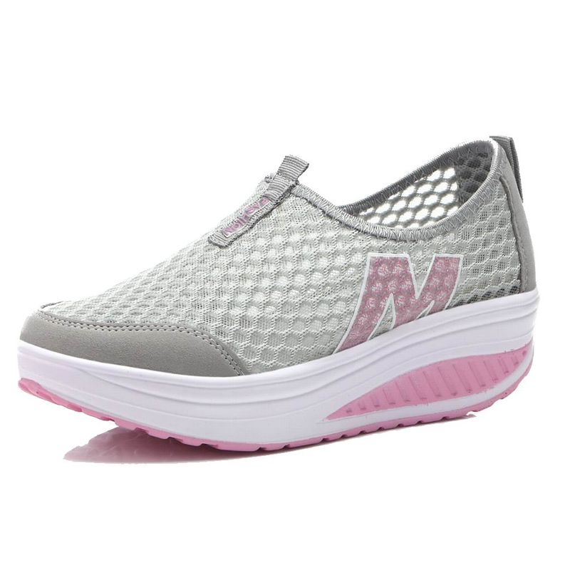 TIOZONEY - Zapatillas casuales para Mujer -Gris
