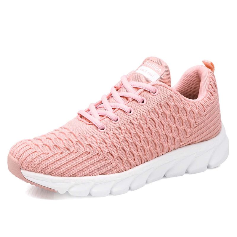 TIOZONEY - Zapatillas casuales para Mujer -Rosa.