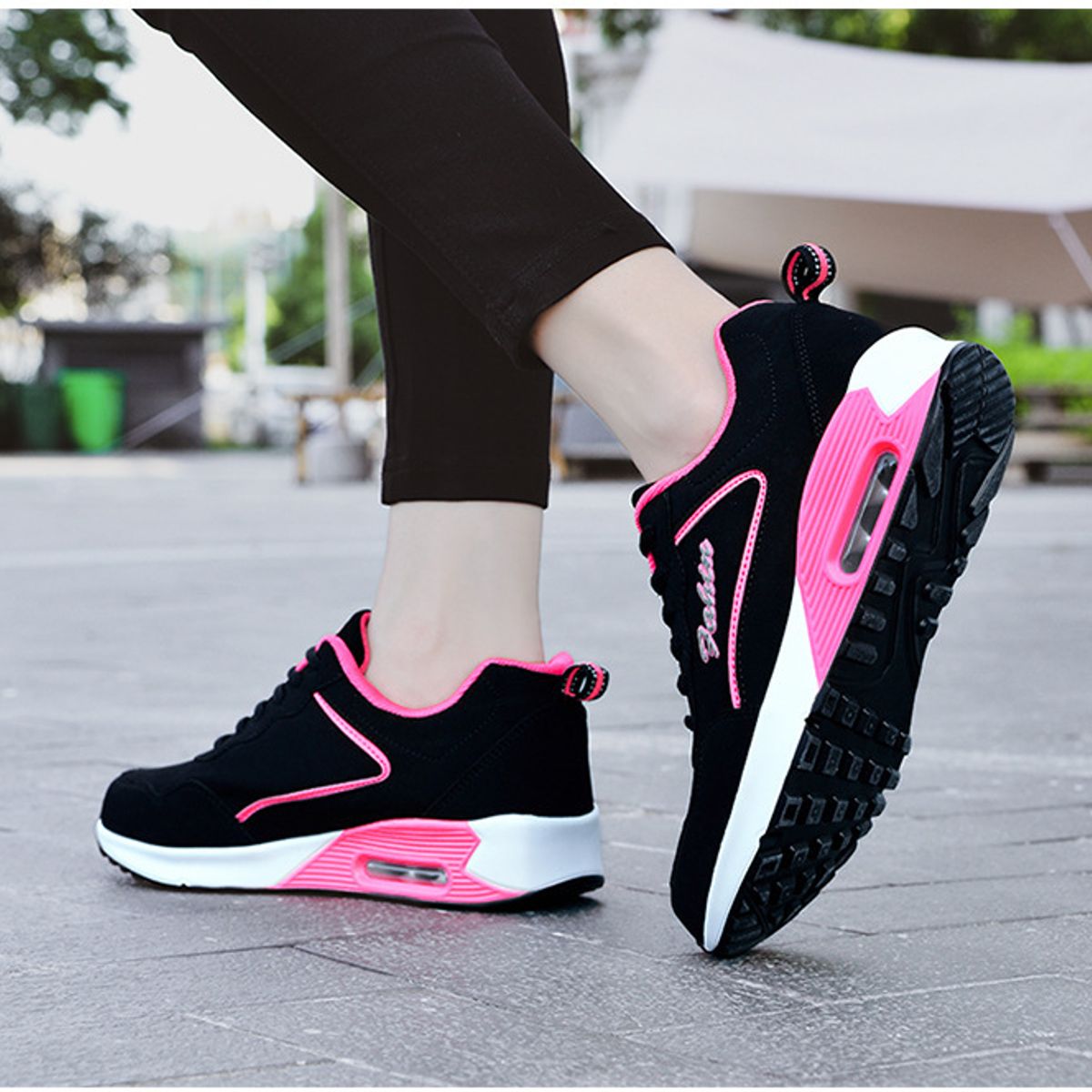 TIOZONEY - Zapatillas casuales para Mujer - Rosa