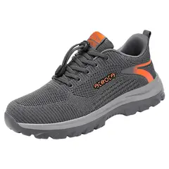 TIOZONEY - Zapatilla Deportiva Outdoor Hombre - Gris.