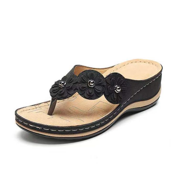TIOZONEY - Sandalia Mujer -Negro