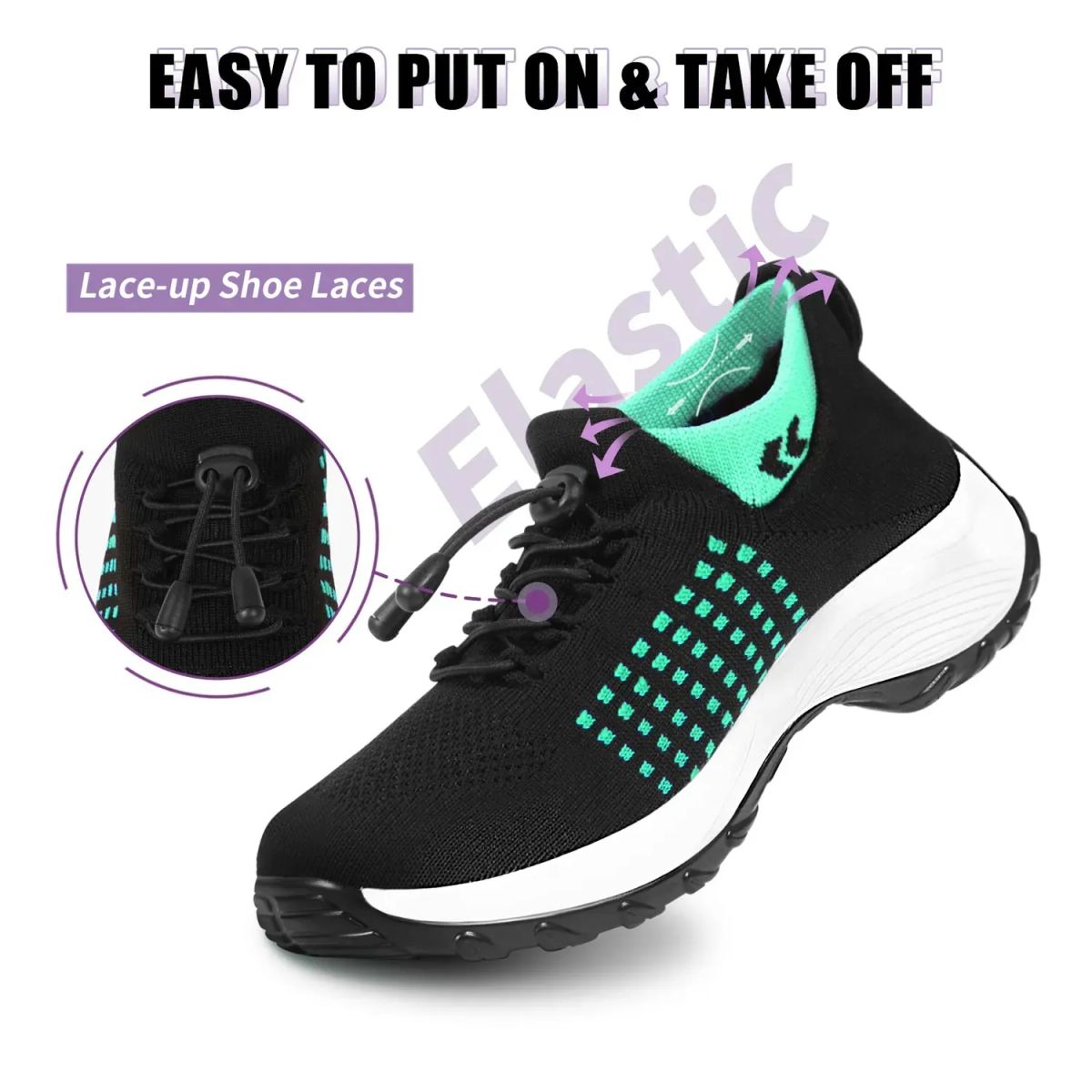 TIOZONEY - Zapatillas casuales para Mujer - Verde
