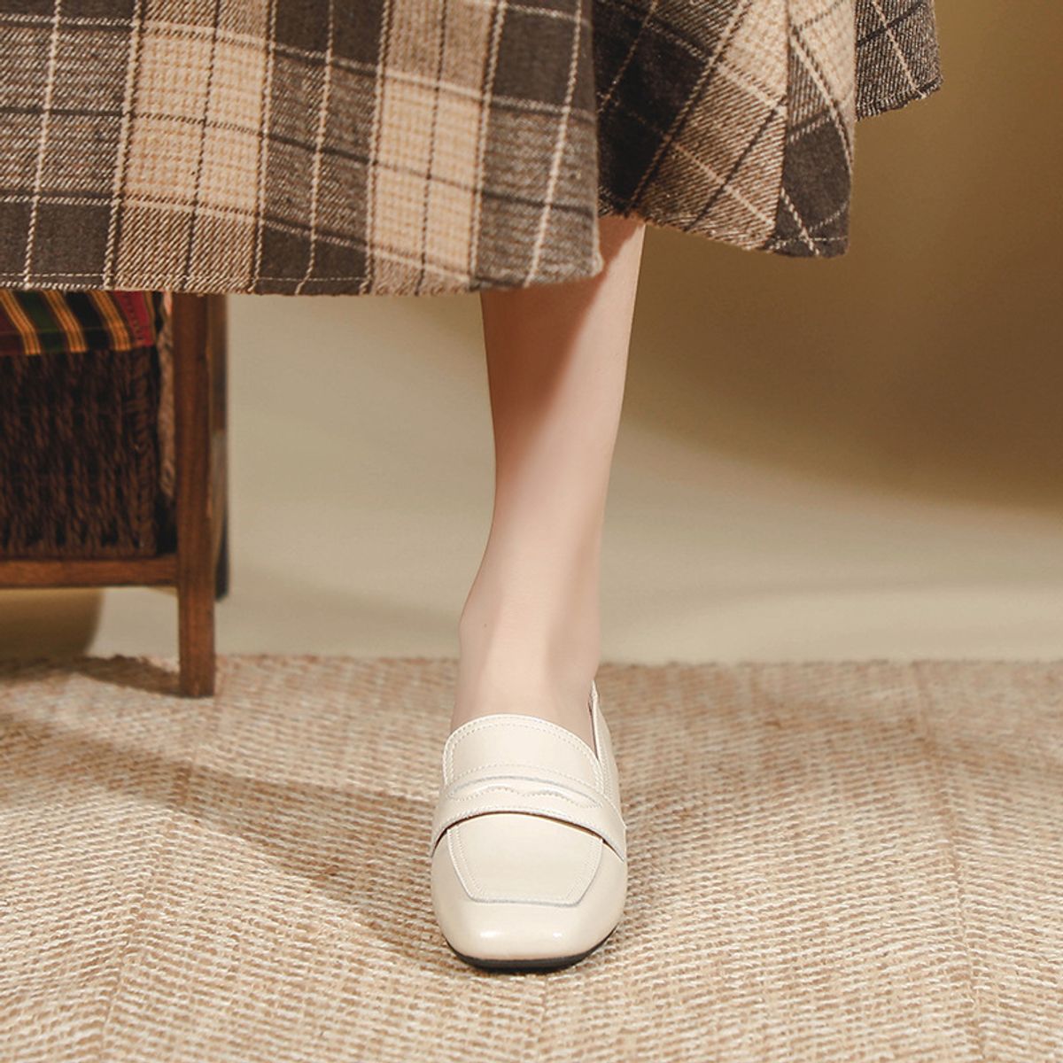 TIOZONEY - Zapatos de tacón grueso para mujer