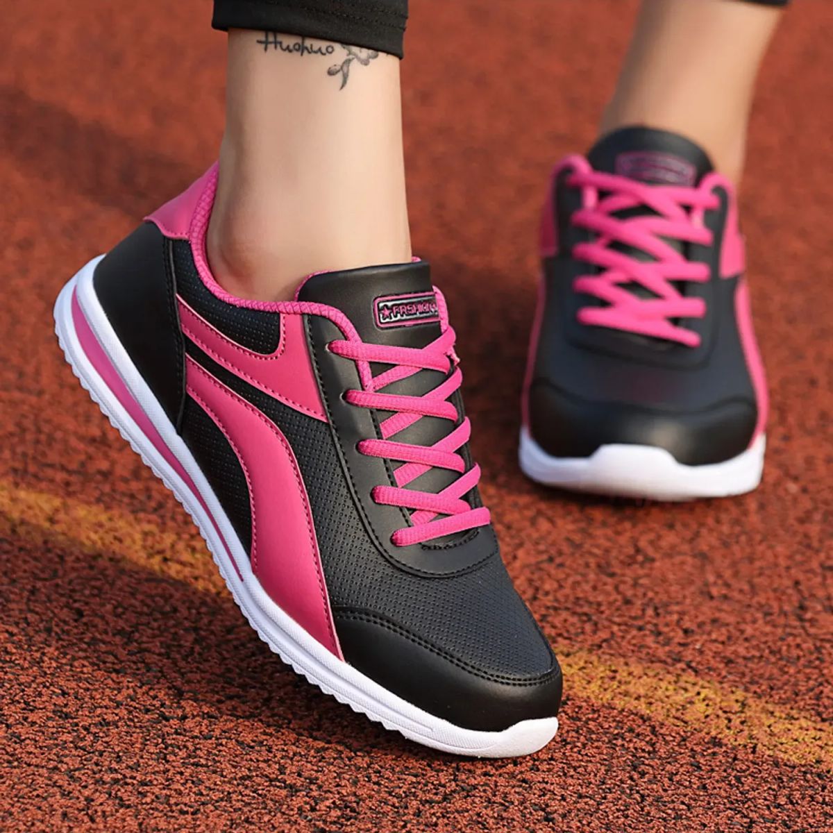TIOZONEY - Zapatillas casuales para Mujer - Negro