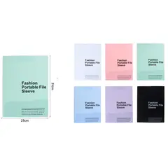 GENERICO - Pack de 12 Carpetas Plásticas A4 Colores Variados