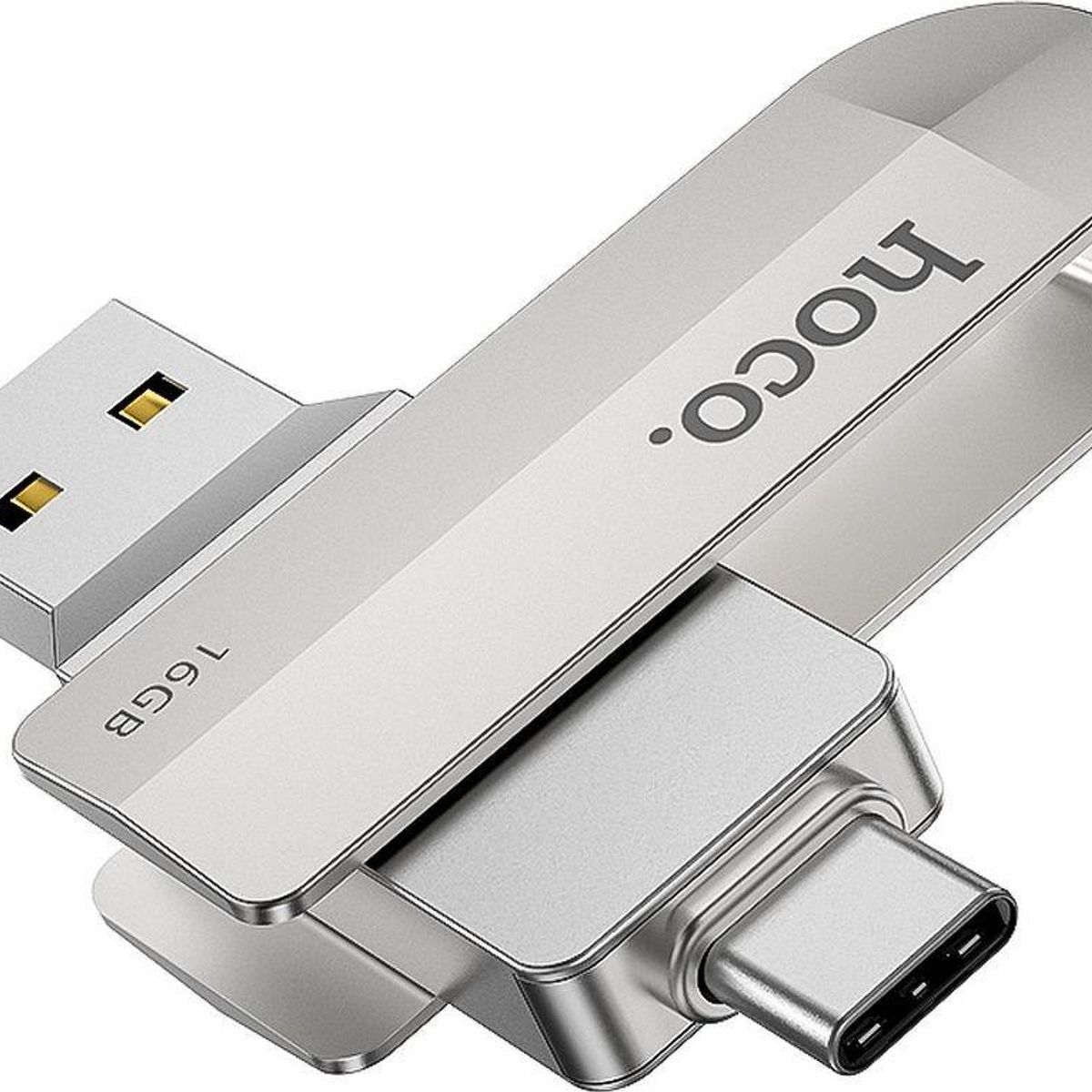HOCO - Pendrive Hoco UD10 USB-C TO USB 3.0 Flash Drive 64GB Metal Grey