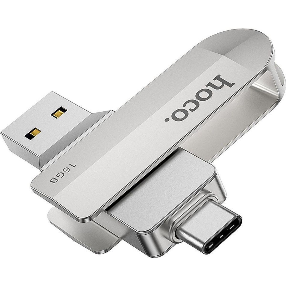 HOCO - Pendrive Hoco UD10 USB-C TO USB 3.0 Flash Drive 64GB Metal Grey