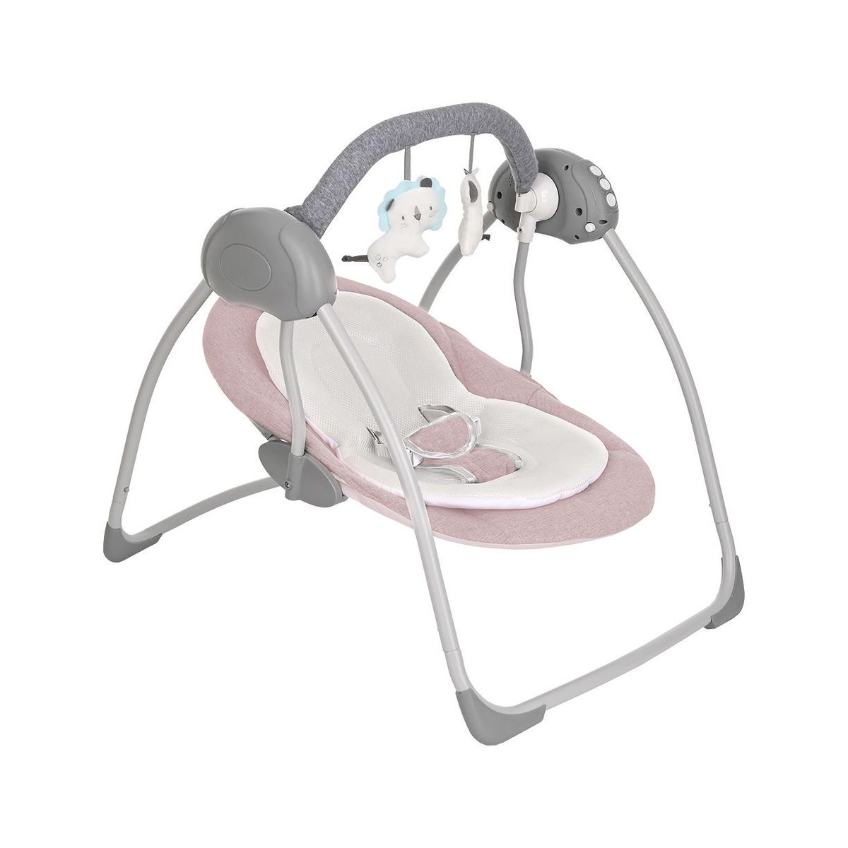 BBQOOL - Silla Nido Columpio Electrónica Swing Rosado