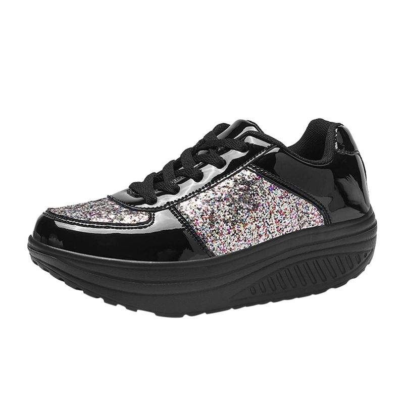 TIOZONEY - Zapatillas casuales para Mujer - Negro.