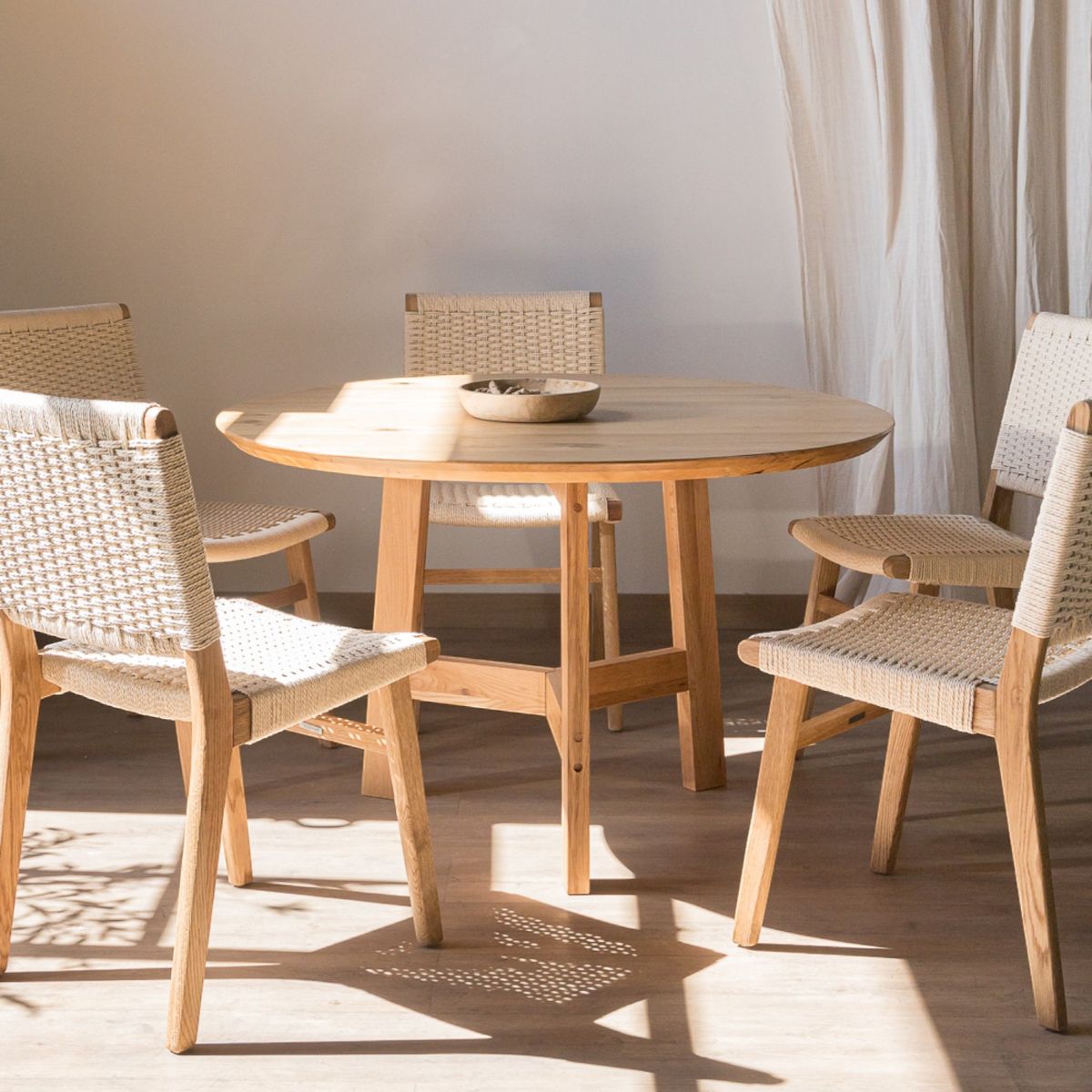 AMOBLE - Mesa De Comedor Osasuna Madera 120 Amoblé