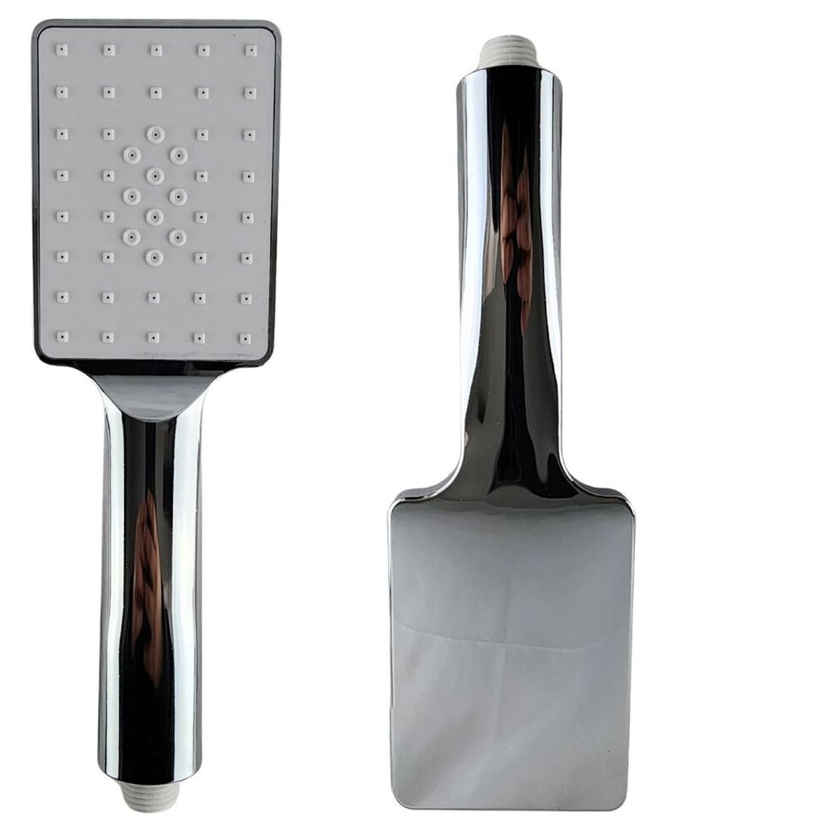 GENERICO - Kit De Ducha Teléfono Manguera Flexible Cromado Rectangular