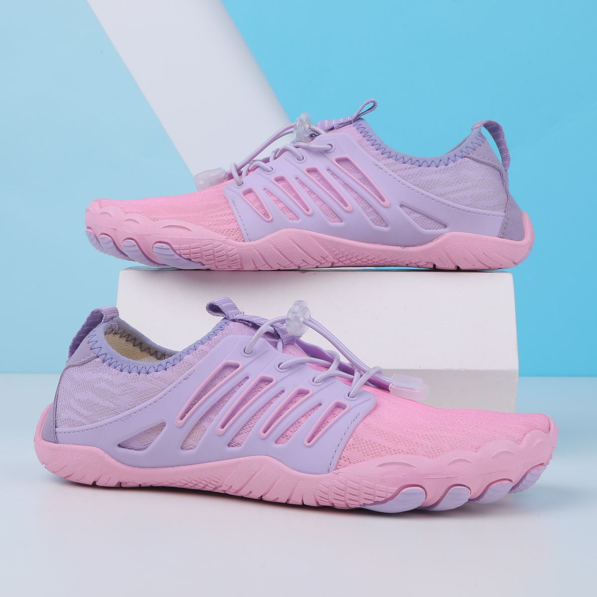 TIOZONEY - Calzado de senderismo descalzo Rosa