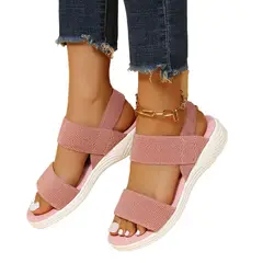 TIOZONEY - Sandalia Mujer -Rosa