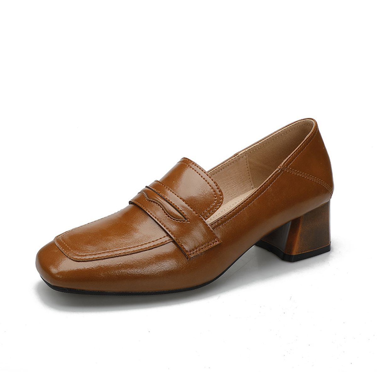 TIOZONEY - Zapatos de tacón grueso para mujer