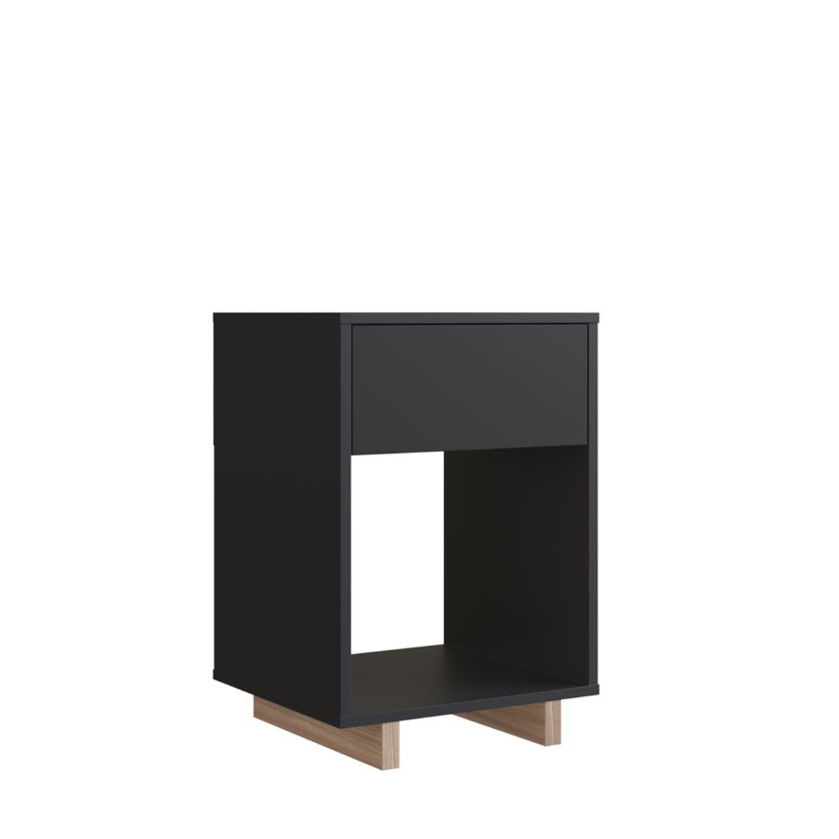 BE DESIGN - Velador 1 Cajon Negro Nomad Emovell