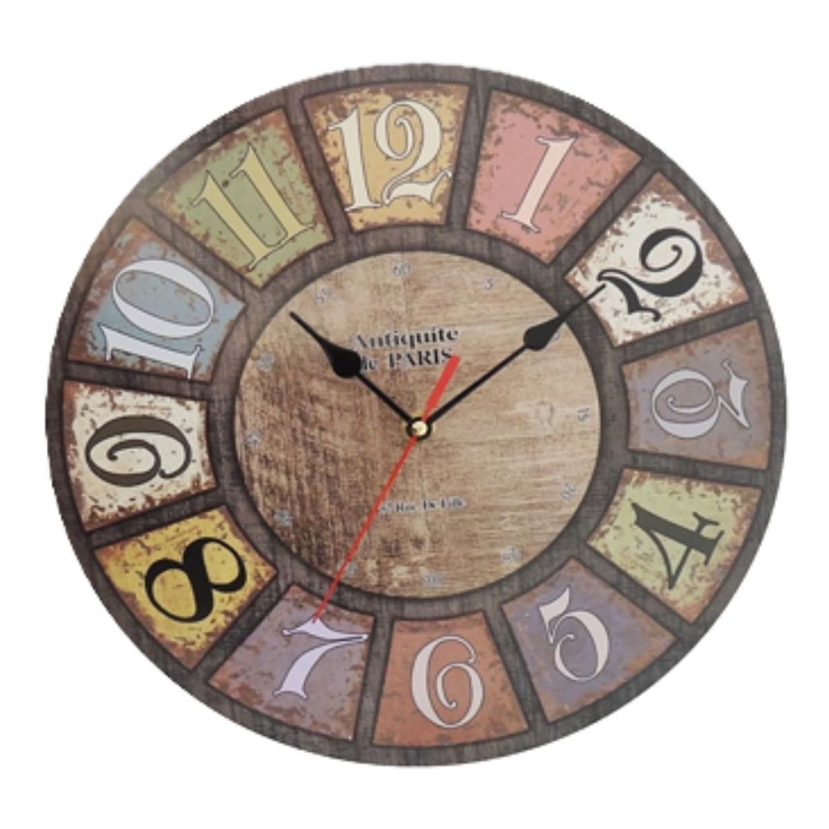 RONDA - Reloj Madera Colorida 30x30 cm