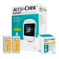 ACCU CHEK - Pack Glucometro Accu-chek® Instant + 50 Tiras + 60 Lancetas