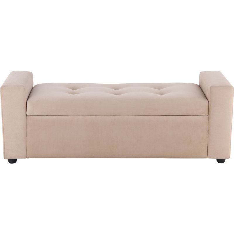 BODEVIR - Banqueta Baul Lawin 2C Felpa 30 Beige