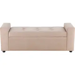 BODEVIR - Banqueta Baul Lawin 2C Felpa 30 Beige