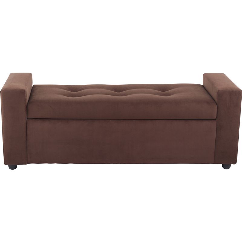 BODEVIR - Banqueta Baul Lawin 2C Felpa 30 Chocolate