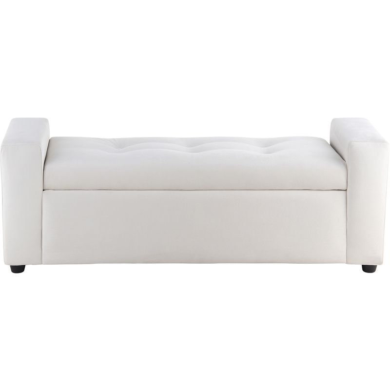 BODEVIR - Banqueta Baul Lawin 2C Felpa 30 Crudo