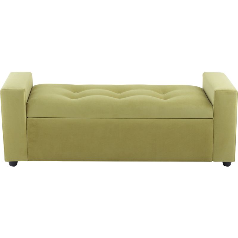 BODEVIR - Banqueta Baul Lawin 2C Felpa 30 Pistacho