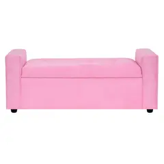 BODEVIR - Banqueta Baul Lawin 2C Felpa 30 Rosado