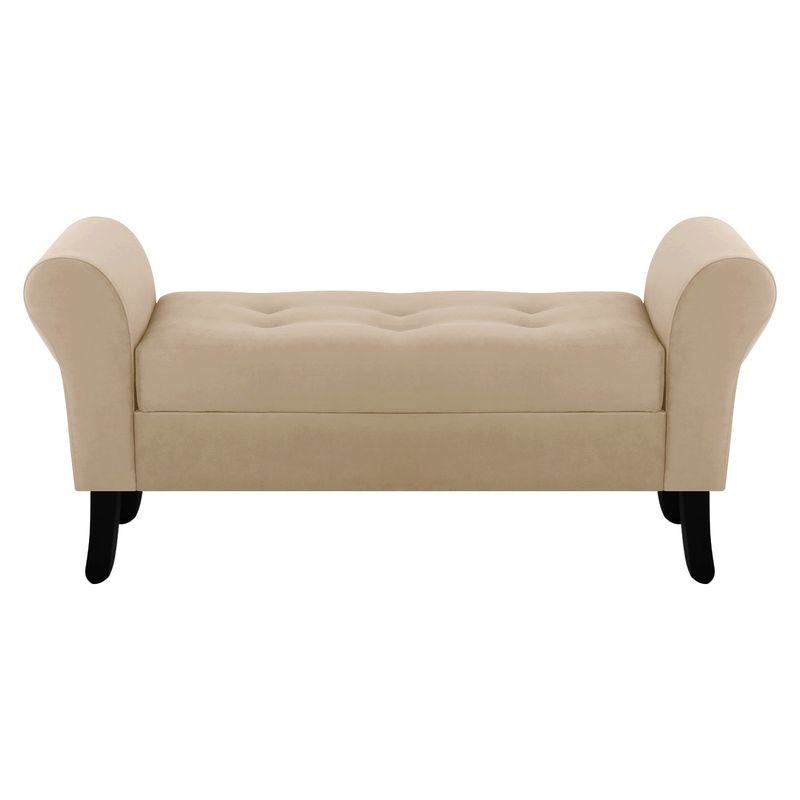BODEVIR - Banqueta Baul Lua 2C Felpa 20 Beige