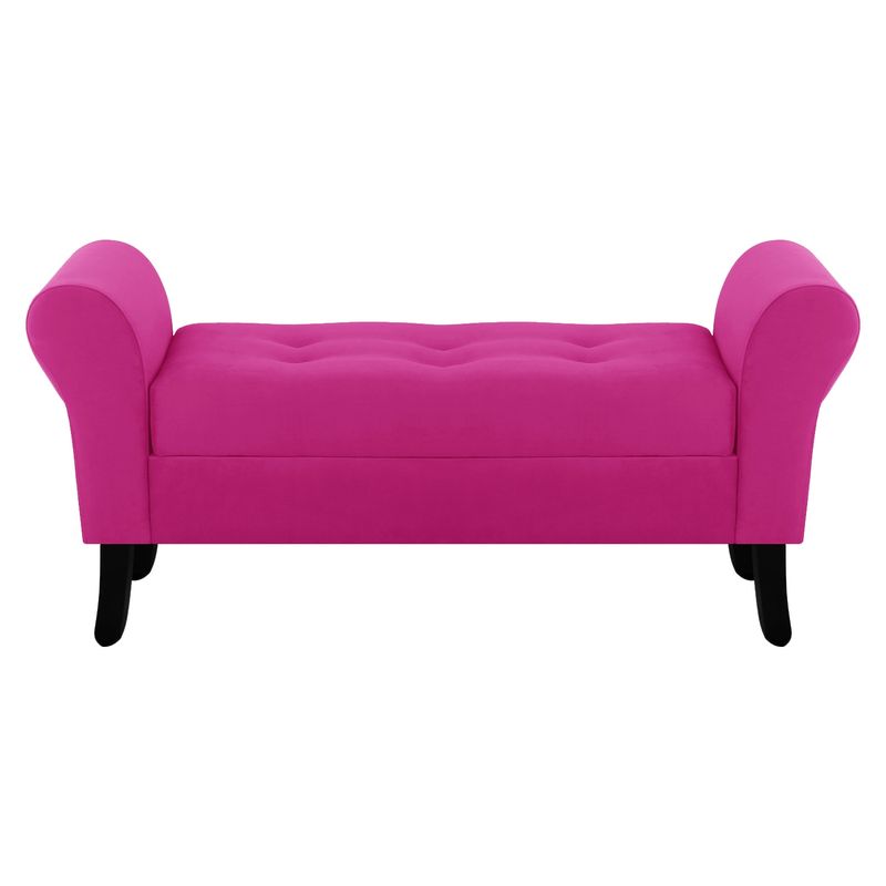 BODEVIR - Banqueta Baul Lua 2C Felpa 20 Fucsia
