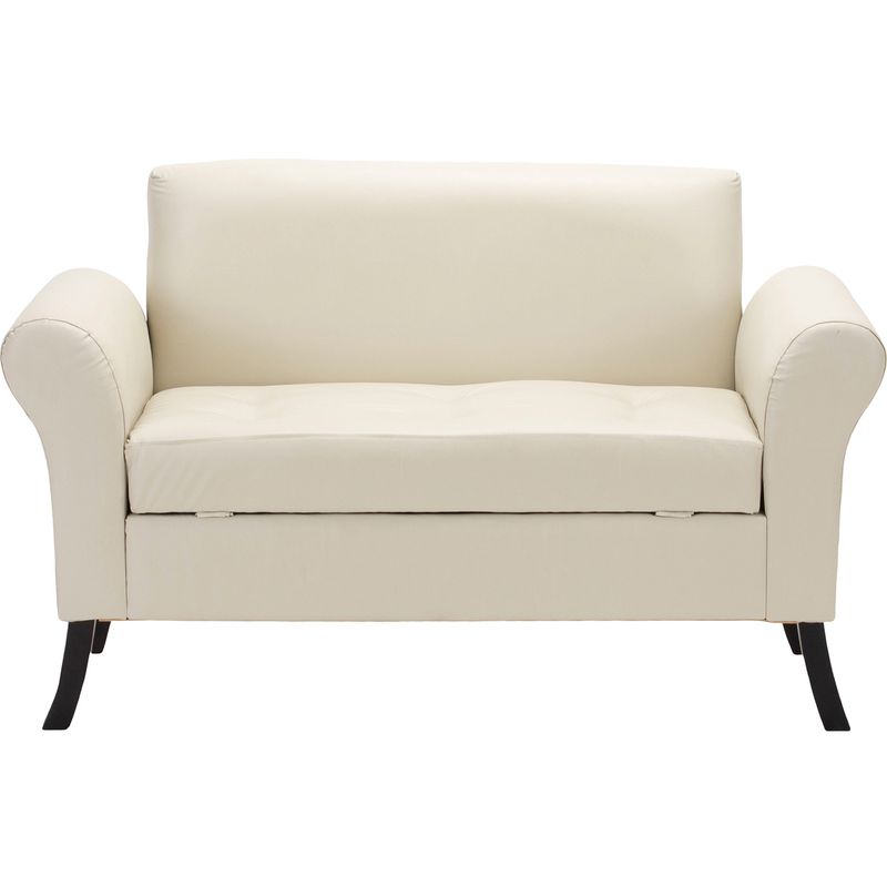 BODEVIR - Banqueta Baul+Respaldo Lua 2C PU 20 Beige