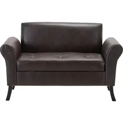 BODEVIR - Banqueta Baul+Respaldo Lua 2C PU 20 Chocolate