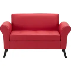 BODEVIR - Banqueta Baul+Respaldo Lua 2C PU 20 Rojo