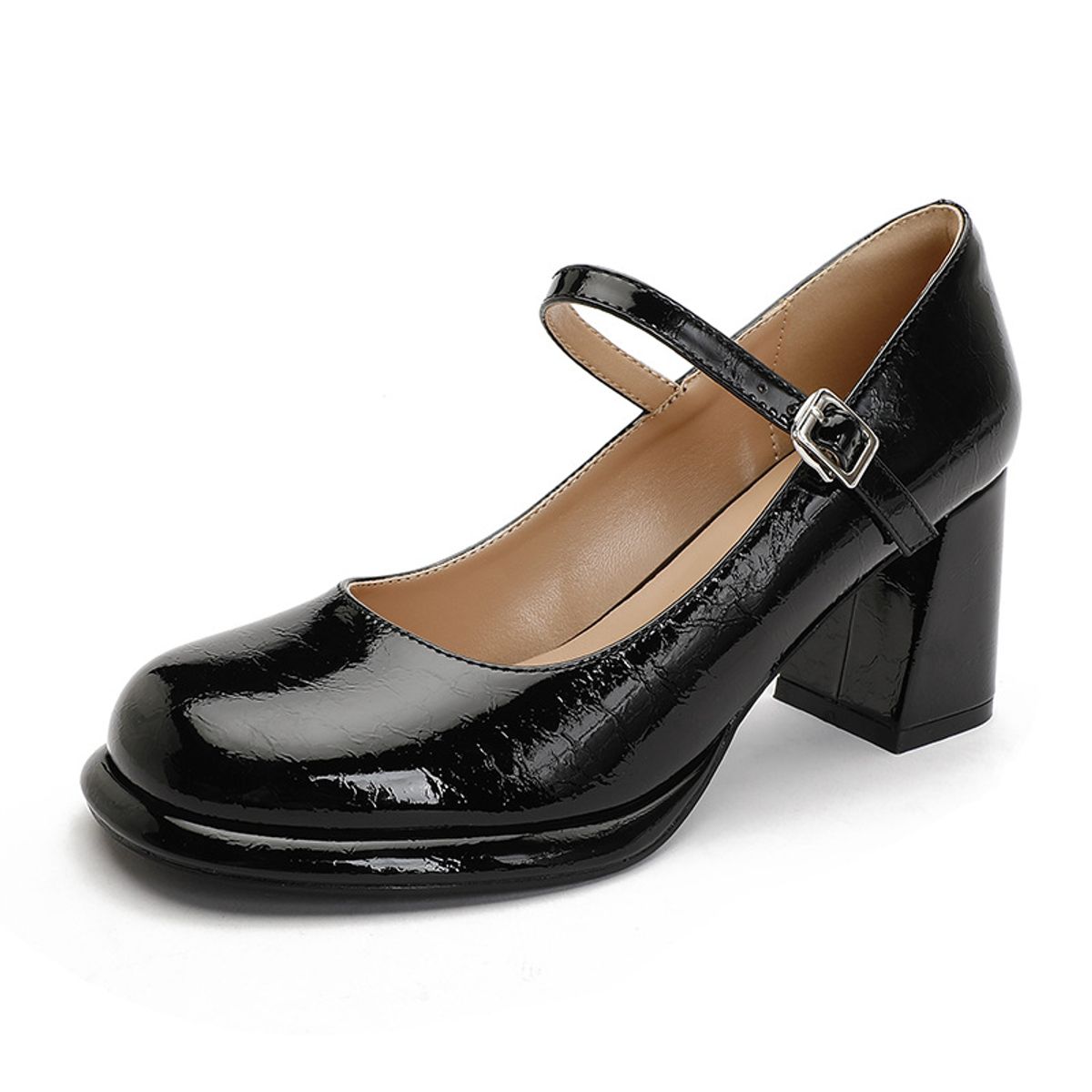 TIOZONEY - Zapatos de tacón con hebilla para mujer