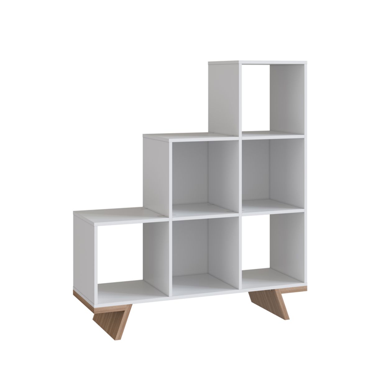 BE DESIGN - Estante Con 6 Espacios Blanco Nobu