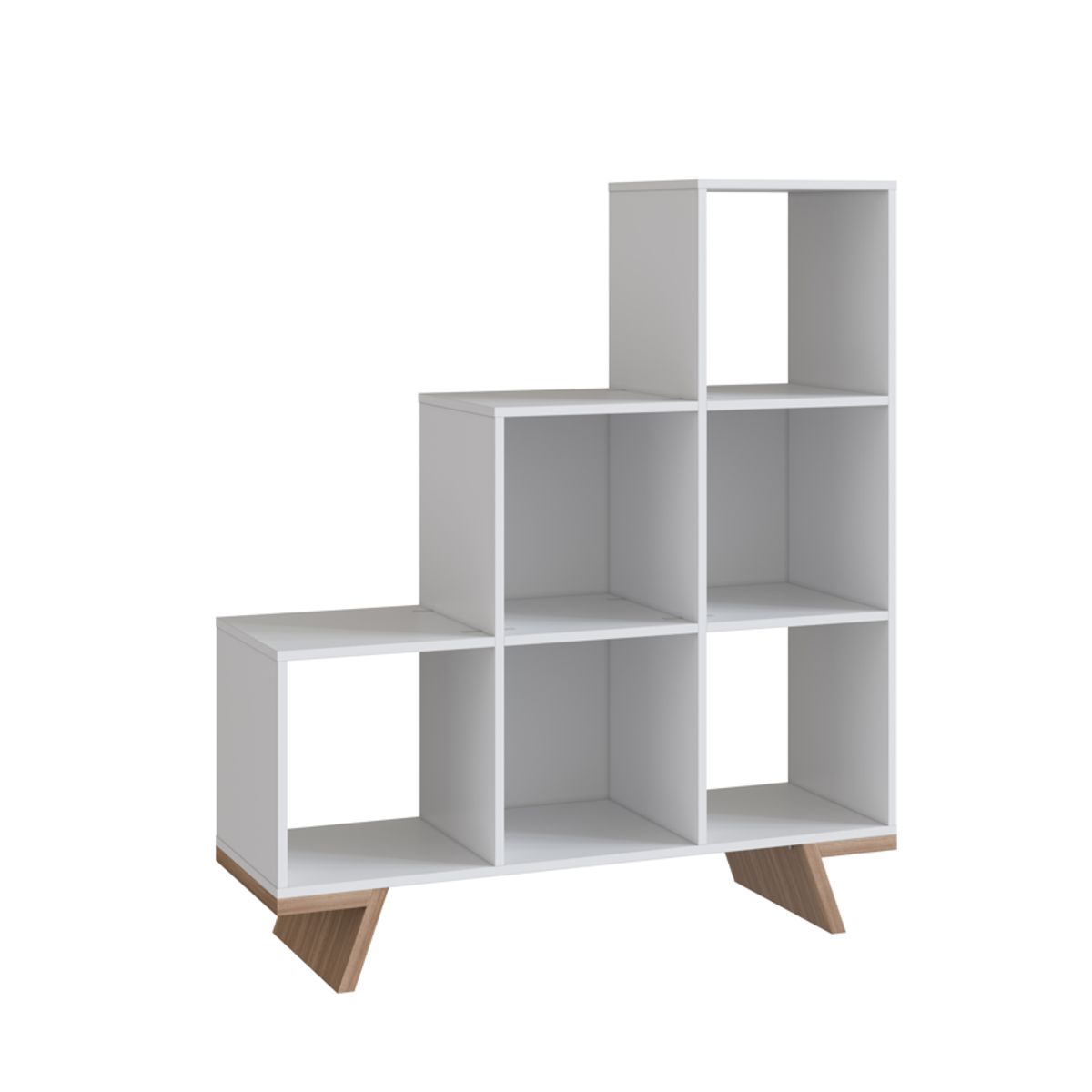 BE DESIGN - Estante Con 6 Espacios Blanco Nobu