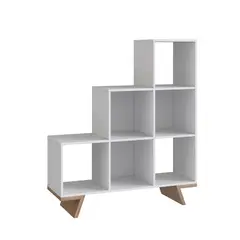 BE DESIGN - ESTANTE CON 6 ESPACIOS BLANCO NOBU EMOVELL