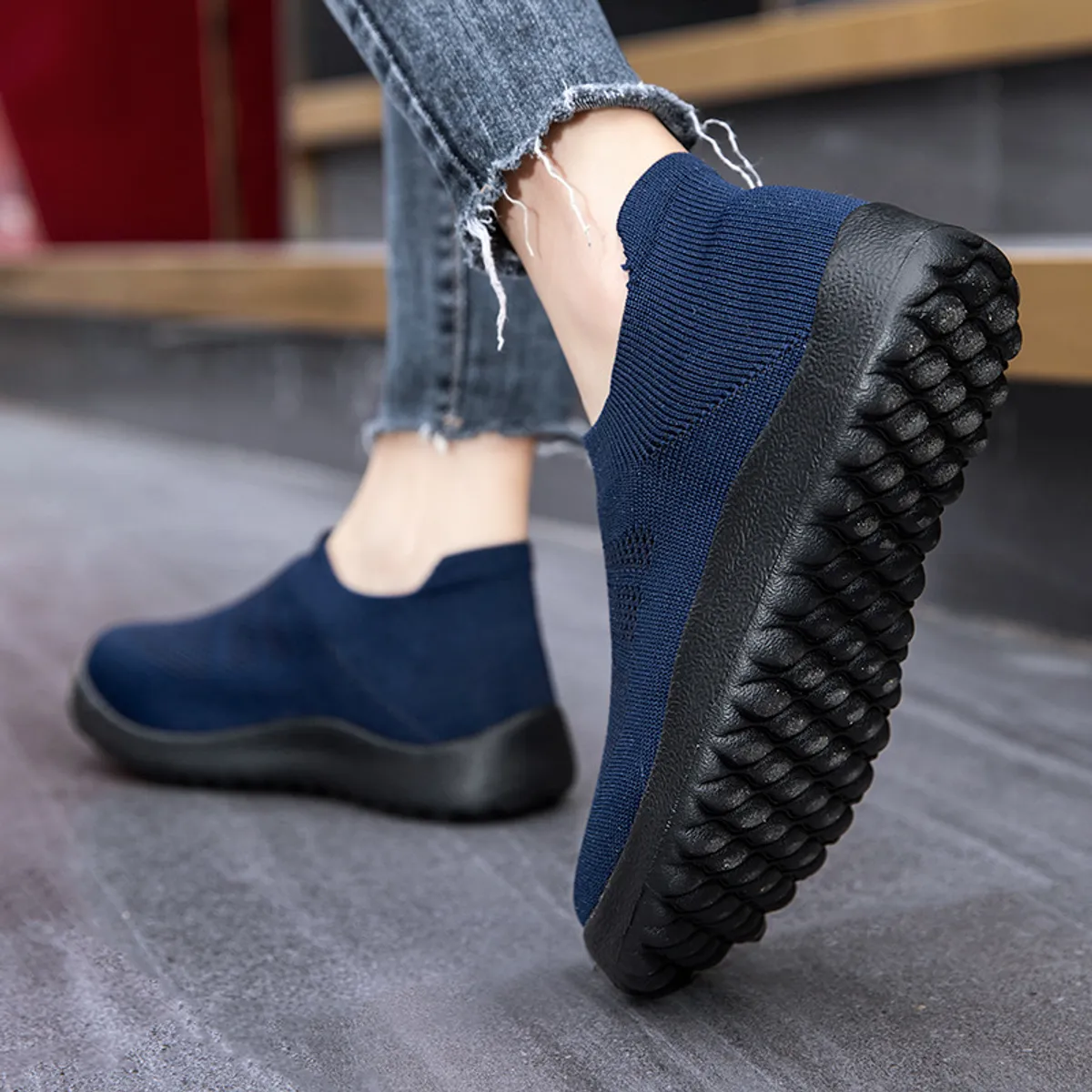 TIOZONEY - Zapatillas casuales para Mujer - Azul