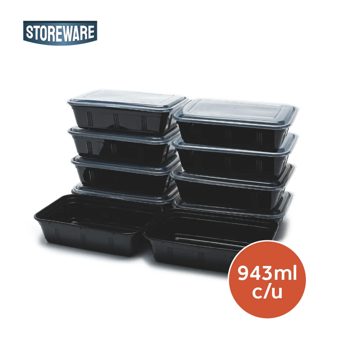 STOREWARE - 10 Contenedores Herméticos Plástico Meal Prep Storeware