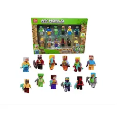 GENERICO - Set Minecraft Figuras Armables Juguetes Accesorios Bloques
