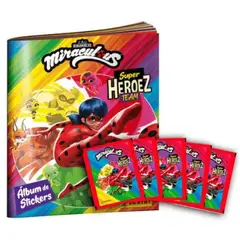 PANINI - MIRACULOUS SUPER HEROEZ TEAM (INCLUYE 1 ÁLBUM TAPA BLANDA + 50 SOBRES)