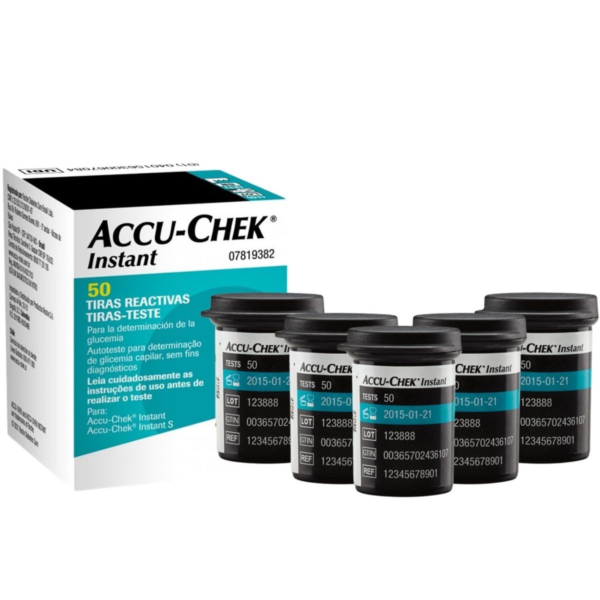 ACCU CHEK - 250 Tiras Cintas Reactivas Accu Chek Instant - Ei2 R