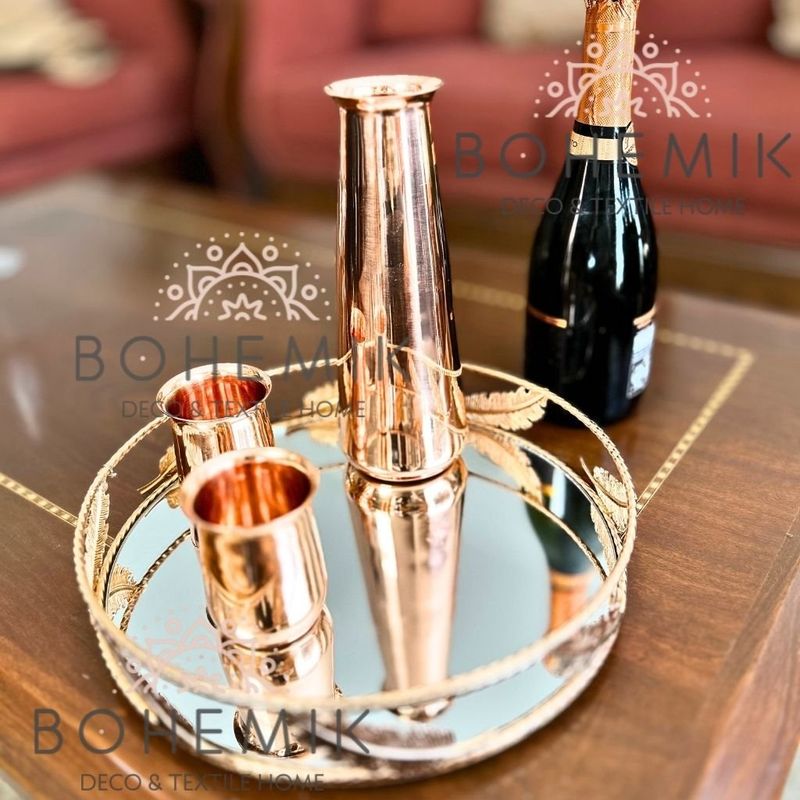 REPUBLICA DEL COBRE - Set de Coctel Copper Leaves 2